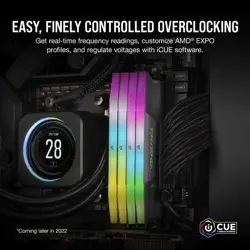 Corsair Vengeance RGB 32GB (2x16GB) DDR5 6000MT/s CL36 Desktop RAM Kit | Dynamic RGB, AMD EXPO & Intel XMP 3.0 Compatible