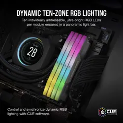 Corsair Vengeance RGB 64GB (2x32GB) DDR5 6000MT/s CL30 Desktop RAM Kit | Dynamic RGB, AMD EXPO & Intel XMP 3.0 Compatible