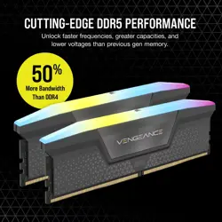 Corsair Vengeance RGB 64GB (2x32GB) DDR5 6000MT/s CL30 Desktop RAM Kit | Dynamic RGB, AMD EXPO & Intel XMP 3.0 Compatible