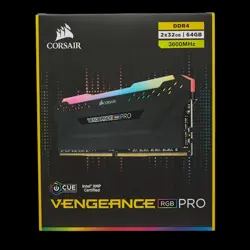 Corsair Vengeance RGB Pro 64GB (2x32GB) DDR4 3600MHz CL18 Desktop RAM Kit | Dynamic RGB, Optimized for AMD & Intel, XMP 2.0