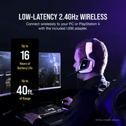 CORSAIR VOID RGB ELITE Wireless Premium Gaming Headset - 7.1 Surround Sound, RGB, Carbon