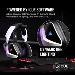 CORSAIR VOID RGB ELITE Wireless Premium Gaming Headset - 7.1 Surround Sound, RGB, Carbon