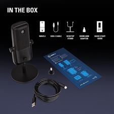 Corsair Elgato Wave 3 - Premium Studio Quality USB Condenser Microphone for Streaming, Podcast, Gaming and Home Office, Free Mixer Software, Sound Effect Plugins, Anti-Distortion, Plug ’n Play, for Mac, PC