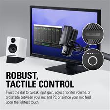 Corsair Elgato Wave 3 - Premium Studio Quality USB Condenser Microphone for Streaming, Podcast, Gaming and Home Office, Free Mixer Software, Sound Effect Plugins, Anti-Distortion, Plug ’n Play, for Mac, PC