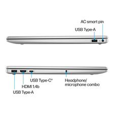 HP 15 - FC0298AU - Ryzen 5-7430U, 8GB RAM, 512GB NVMe M.2 SSD, AMD Graphics, FHD Display, Backlit Keyboard, Windows 11 Home Original Laptop, natural Silver