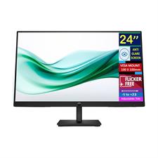 HP 24" Series 3 Pro 324pv FHD Monitor with 5 ms Response Time, Anti-Glare, Flicker Free, VESA Mount (100x100mm), HDMI, VGA & Dockztorm USB Port Expander, Black