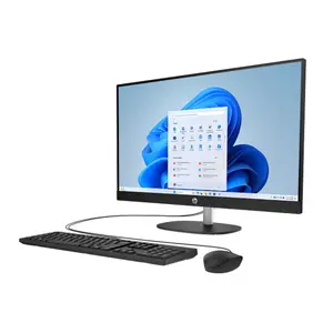 HP All-in-One Desktop AI 27-cr2038NH – Intel Core Ultra 7 255U, 8GB DDR5 RAM, 512GB SSD, 27" FHD Touchscreen, FreeDOS, Wired Keyboard & Mouse, Black