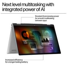 HP Envy AD0013DX 2-in-1 Laptop, 16" Wide Ultra XGA (1920 x 1200) Touchscreen, AMD Ryzen 5 8640HS - 8GB Memory, 512GB PCIe SSD, 5MP IR camera, Windows 11, Meteor Silver