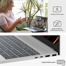HP Pavilion 16 AF0050TU, Intel Ultra 5 125U, 16GB RAM, 512GB SSD, 16" 2K Display, Backlit Keyboard, WiFi 6, Windows 11 Home Laptop - Natural Silver