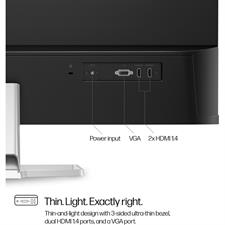 HP Series 5 32 inch FHD Monitor 532sf - 100Hz Refresh Rate, 3000:1 CR, 99 percent sRGB Colour & 300 Nits - HDMI & VGA Ports - Low-Blue Light, Ergonomically Adjustable