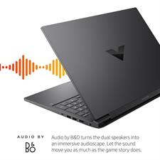HP Victus 16 R0328TX Gaming Laptop, Intel i7 13700HX, 16GB RAM, 512GB SSD, RTX 4060 8GB VRAM Graphic Card, 16 inch FHD, 144hz Display, Backlit Keyboard, Mica Silver 
