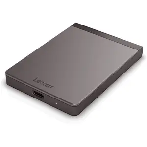 Lexar® SL200 Portable SSD – USB 3.1 Type-C, Up to 550MB/s Read, 256-Bit AES Encryption