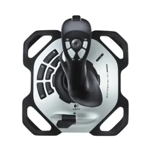 Logitech Extreme 3D Pro Joystick – Wired USB Flight/Simulation Controller with 12 Programmable Buttons & Twist-Rudder