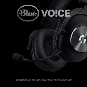 Logitech G Pro X Wired Gaming Headset – Blue VO!CE Mic Technology | 50mm PRO-G Drivers | DTS Headphone:X 2.0 | Memory Foam Comfort