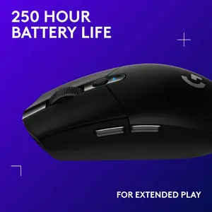 Logitech G305 LIGHTSPEED Wireless Gaming Mouse – HERO Sensor | Ultra-Fast 1 ms Response | 6 Programmable Buttons | Lightweight Design