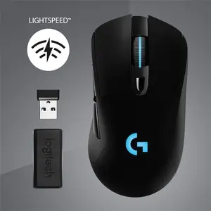 Logitech G703 LIGHTSPEED Wireless Gaming Mouse – HERO 25K Sensor | LIGHTSPEED 1 ms Wireless | POWERPLAY Compatible | 6 Programmable Buttons