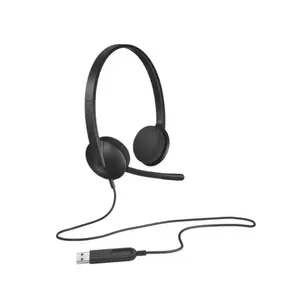Logitech H340 USB Headset – Digital Stereo Audio, Noise-Cancelling Microphone, Plug & Play USB Connectivity