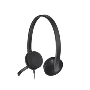 Logitech H340 USB Headset – Digital Stereo Audio, Noise-Cancelling Microphone, Plug & Play USB Connectivity