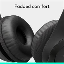 Logitech H390 Gaming Headphones, Wired Headphones with Mic, USB Headset with Microphone for PC, Noise Cancelling Microphone for Video Meetings, Music, Gaming - Black