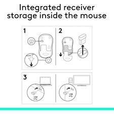 Logitech M185 Wireless Mouse – Compact 2.4 GHz USB Nano Receiver, 1000 DPI, Left/Right-Hand Friendly