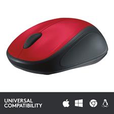 Logitech M235 Wireless Mouse, 1000 DPI Optical Tracking, 12 Month Life Battery, Compatible with Windows, Mac, Chromebook/PC/Laptop, Red, Blue