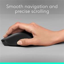 Logitech M331 Silent Plus Wireless Mouse, 18 months battery, 1000 DPI, 2D Mechanical Scroll, Black, Red, Blue