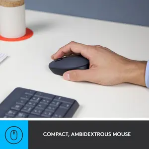 Logitech MK235 Wireless Keyboard and Mouse Combo – Full-Size Keyboard | Long Battery Life | Plug & Play | Reliable 2.4GHz Connection