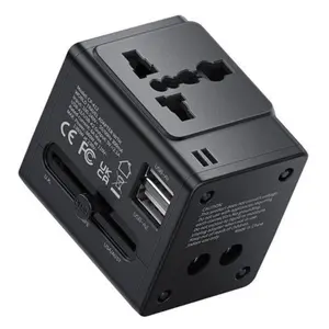 MCDODO CP-4120 Universal Travel Plug – Dual USB Charging, Worldwide Adapter, Multi-Country Compatibility