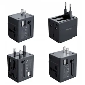 MCDODO CP-4120 Universal Travel Plug – Dual USB Charging, Worldwide Adapter, Multi-Country Compatibility