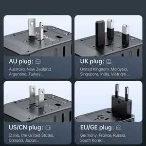 MCDODO CP-4290 Universal Travel Charger – 33W PD Fast Charging, USB-C, Dual USB-A, Worldwide Travel Adapter