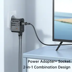 MCDODO CP-4290 Universal Travel Charger – 33W PD Fast Charging, USB-C, Dual USB-A, Worldwide Travel Adapter