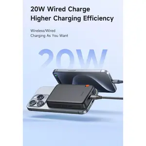 MCDODO MC-1461 10000mAh Magnetic Power Bank – 20W PD Fast Charging, Wireless Charging, USB-C Port, LED Display