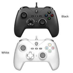 MSI FORCE GC200 Gaming Controller – Dual Vibration | Ergonomic Design | Plug & Play | Wired USB Gamepad | Black | White