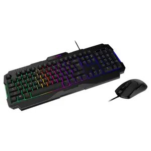 MSI FORGE GK100 Combo – RGB Gaming Keyboard & Mouse Set | Mechanical Feel | Adjustable DPI | Ergonomic Design