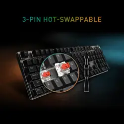 MSI FORGE GK310 COMBO US Wired Gaming Keyboard & Mouse Set | Mechanical Red Switches, Hot-Swappable Keys, 7200 DPI Optical Sensor, 20-Mode RGB