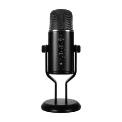 MSI IMMERSE GV60 Streaming Microphone (USB Type-C Interface and 3.5mm Aux, for Professional Applications with Intuituve Control in 4 Modes: Stereo, Omnidirectional, Cardioid and Bidirectional)