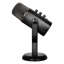 MSI IMMERSE GV60 Streaming Microphone (USB Type-C Interface and 3.5mm Aux, for Professional Applications with Intuituve Control in 4 Modes: Stereo, Omnidirectional, Cardioid and Bidirectional)