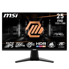 MSI MAG 255XF 24.5 Inch FHD Gaming Monitor - 1920 x 1080 Rapid IPS Panel, 300 Hz / 0.5ms (GtG, Min.),120% sRGB Colour Gamut, Frameless Design, HDR Ready - DisplayPort 1.4a, HDMI™ 2.0b(FHD@240Hz)