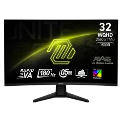 MSI MAG 321CQF E18 31.5" WQHD 180Hz 0.5ms Curved Gaming Monitor for PC & Console in Pakistan