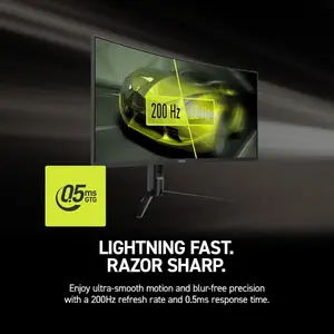 MSI MAG 342CQRF E20 Gaming Monitor – 34" UWQHD 1500R Curved Rapid VA, 200Hz, 0.5ms, FreeSync Premium, HDR Ready