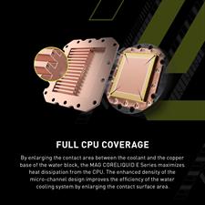 MSI MAG CoreLiquid E360 Black - AIO ARGB CPU Liquid Cooler - Rotating Cap Design - 360mm Radiator - Triple 120mm ARGB PWM Fans - LGA 1700/1851 / AM5/AM4 Compatible