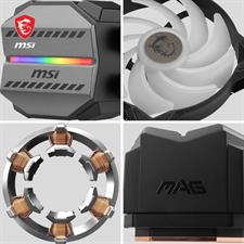 MSI MAG CORELIQUID M360 AIO CPU Liquid Cooler - 12 Way Split-Flow Water Cooling, Evaporation-Proof Tubing, It Supports mainsteam Socket Like AM5 and 1700