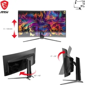 MSI MPG 341CQPX QD-OLED 34 Inch Ultrawide Curved Gaming Monitor | UWQHD 3440x1440, 240Hz, 0.03ms GTG, DisplayHDR True Black 400, FreeSync Premium Pro, USB-C 98W PD
