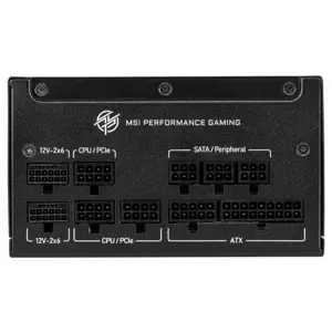 MSI MPG A1000GS PCIE5 1000W Gaming Power Supply (ATX 3.1 & PCIe 5.1 Ready, Dual 12V-2x6)