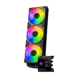 MSI MPG CORELIQUID D360 LCD ARGB AIO Liquid Cooler | 360mm Radiator, 3x 120mm TORX 4.0 Fans, 2.4" Customizable IPS LCD Display, VRM Fan, LGA 1700 & AM5 Ready