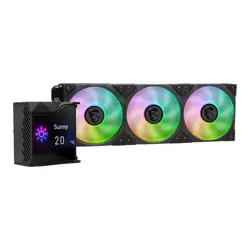MSI MPG CORELIQUID D360 LCD ARGB AIO Liquid Cooler | 360mm Radiator, 3x 120mm TORX 4.0 Fans, 2.4" Customizable IPS LCD Display, VRM Fan, LGA 1700 & AM5 Ready