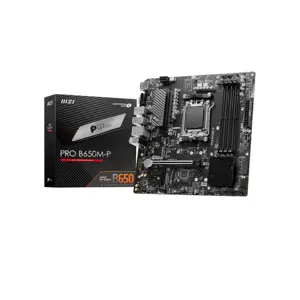 MSI PRO B650M-P DDR5 Micro-ATX Motherboard – AM5 Socket | B650 Chipset | DDR5-7200+ (OC) | 2.5G LAN