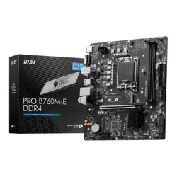 MSI PRO B760M-E D4 Motherboard | LGA 1700, DDR4, PCIe 4.0, M.2