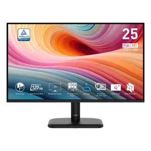 MSI PRO MP251 L E2 – 24.5″ Full HD Business & Office Monitor | 100Hz Refresh Rate | Eye-Care | Frameless Design | HDMI & VGA | Tilt Adjustment