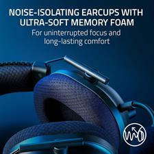 Razer BlackShark V2 Pro Wireless Gaming Headset 2023 Edition: Detachable Mic - Pro-Tuned FPS Profiles - 50mm Drivers - Noise-Isolating Earcups w/Ultra-Soft Memory Foam - 70 Hr Battery Life - Black
